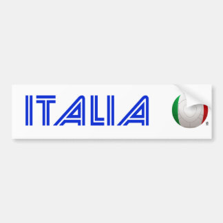 Autocollant De Voiture L'Italie - le football de Squadra Azzurra