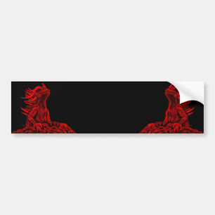 Autocollant De Voiture Little red Dragon