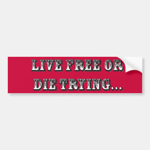 Autocollant De Voiture Live Free Ou Die Essai