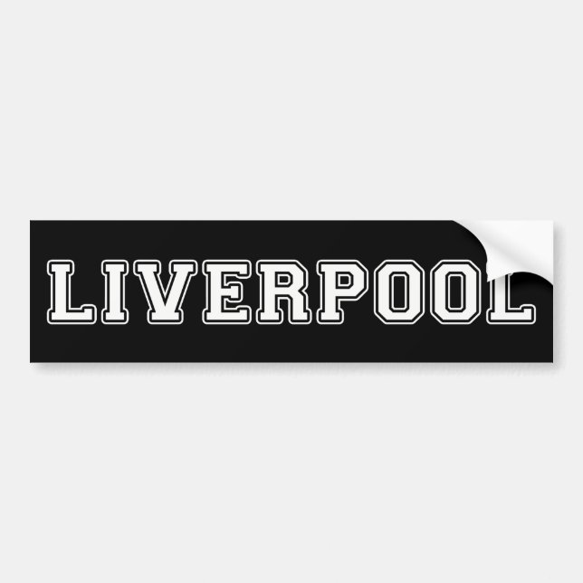 Autocollant De Voiture Liverpool Angleterre (Devant)