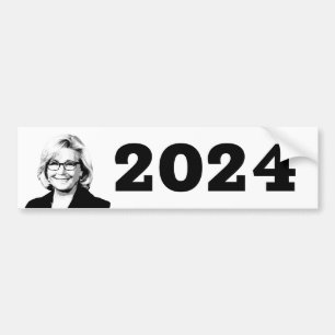 AUTOCOLLANT DE VOITURE LIZ CHENEY 2024