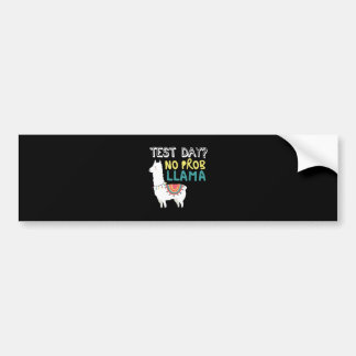 Autocollant De Voiture Llama Gift | Jour de test Aucun costume ProbLlama
