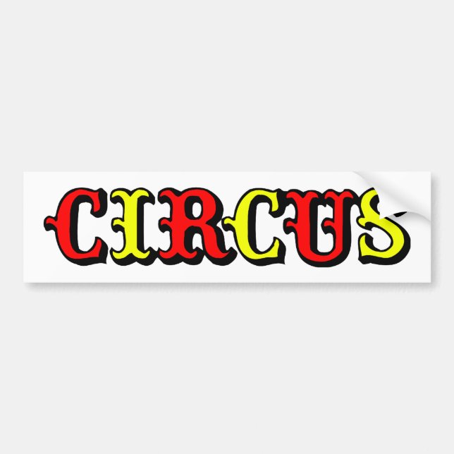 AUTOCOLLANT DE VOITURE LOGO 2 DE CIRQUE (Devant)