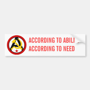 Autocollant De Voiture logo Anarcho-communiste