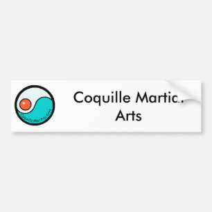 Autocollant De Voiture logo, arts martiaux de Coquille