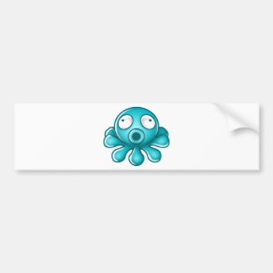 Autocollant De Voiture Logo bleu de Japonais de poulpe