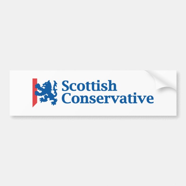 Autocollant De Voiture Logo conservateur écossais (Devant)