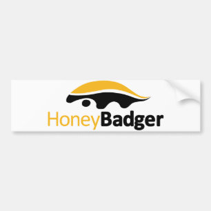 Autocollant De Voiture Logo de blaireau de miel