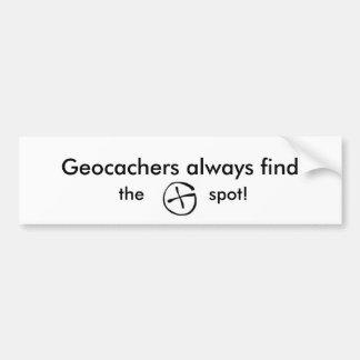 Autocollant De Voiture logo, de Geocachers découverte toujours, tache !