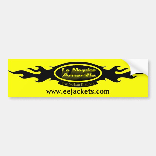 Autocollant De Voiture Logo de Maquina Amarilla de La (Devant)