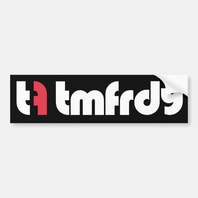 Autocollant De Voiture Logo de vendredi alt d'équipe (Devant)