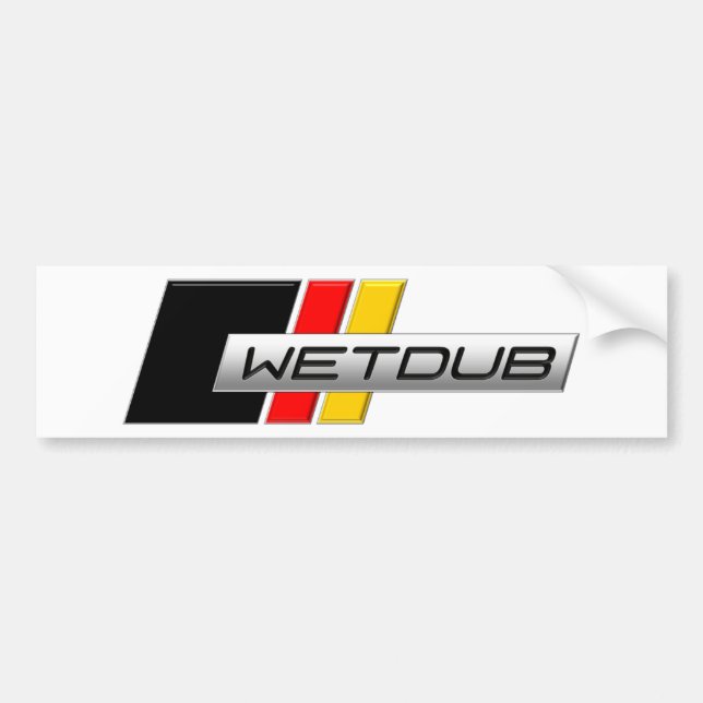 Autocollant De Voiture Logo de Wetdub par Brent Davis (Devant)