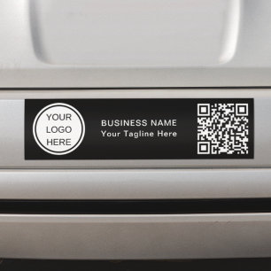 Autocollant De Voiture Logo d'entreprise et code QR l Marque noire et bla