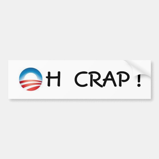 Autocollant De Voiture logo d'obama, MERDE de H ! (Devant)