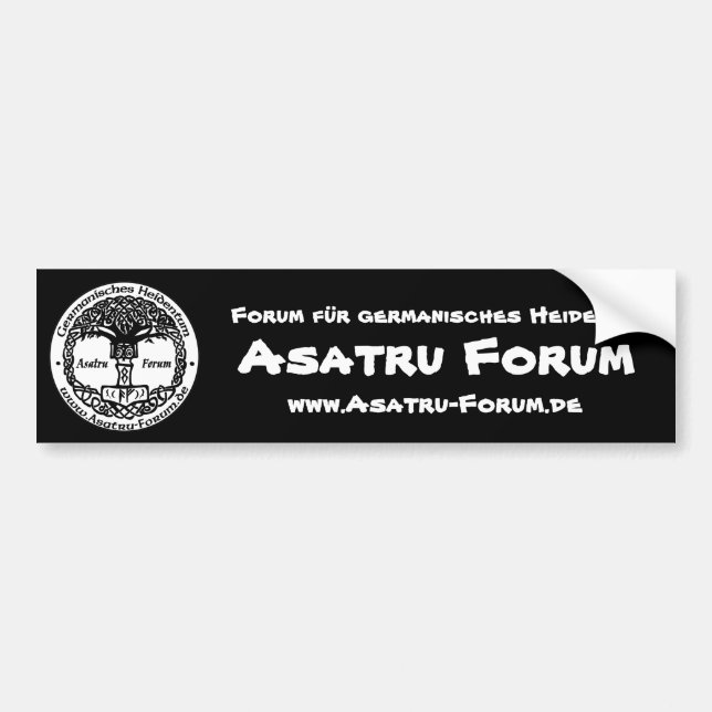 Autocollant De Voiture Logo du forum Asatru (Devant)
