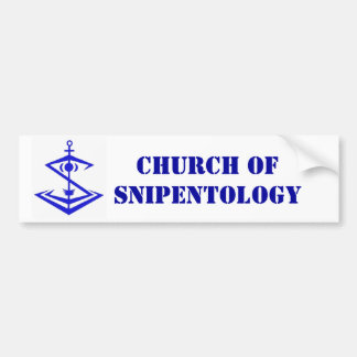 Autocollant De Voiture logo, église de Snipentology