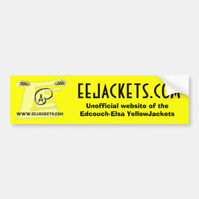 Autocollant De Voiture Logo officieux de site Web d'Edcouch-Elsa (Devant)