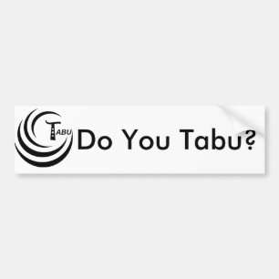 Autocollant De Voiture Logo tabou aucun GRAND png clair TABOU arrière