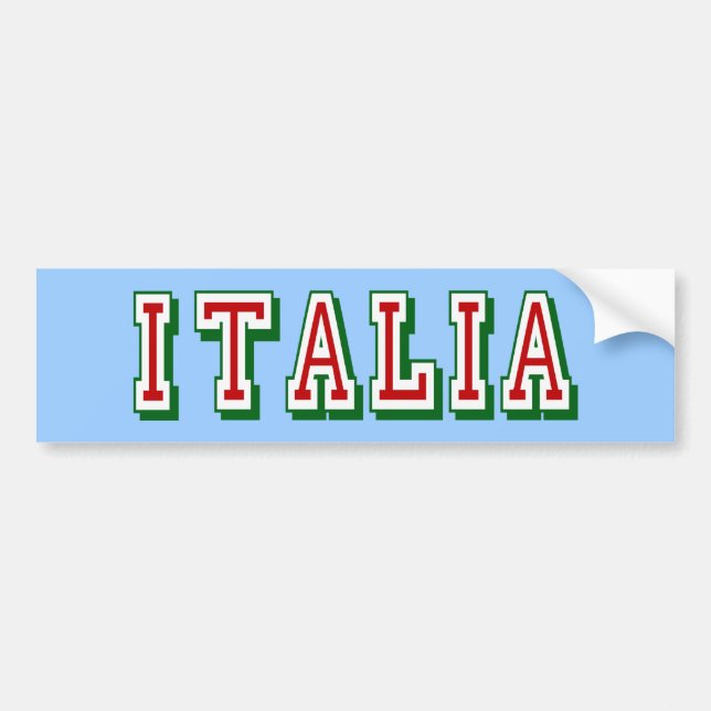 Autocollant De Voiture Logo très simple pourtant frais de l'Italie de (Devant)