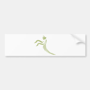 Autocollant De Voiture Logo vert de mante de prière