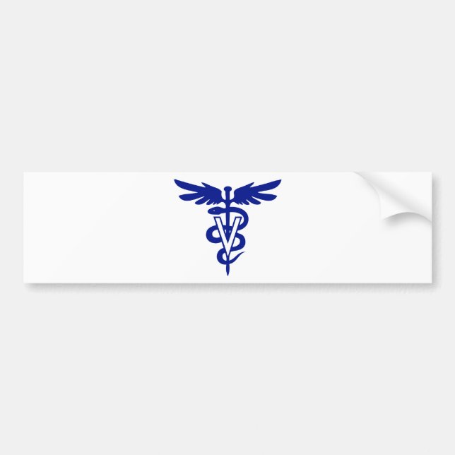 Autocollant De Voiture logo vétérinaire 4 (Devant)