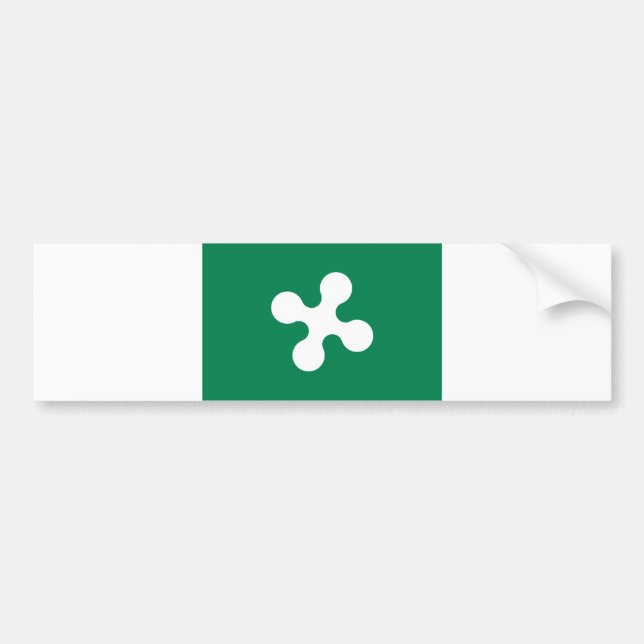 Autocollant De Voiture lombardia du comté de l'Italie de drapeau de (Devant)