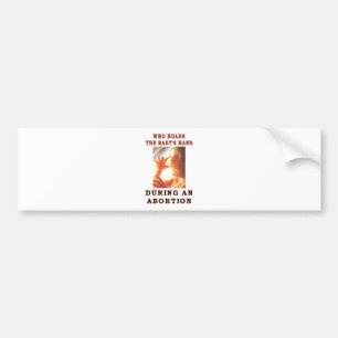 AUTOCOLLANT DE VOITURE L'OMS TIENT LA MAIN DU BÉBÉ