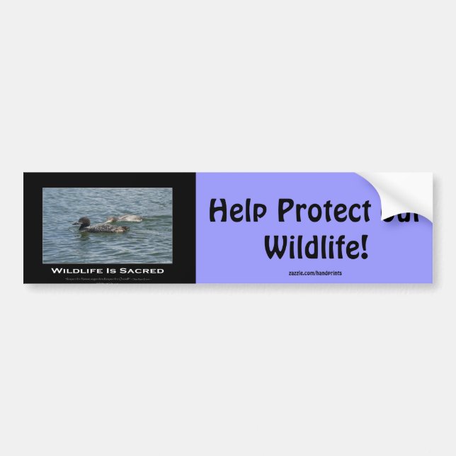 Autocollant De Voiture Loons cadeaux inspirationnels (Devant)