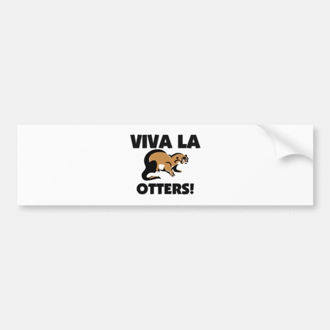 Autocollant De Voiture Loutres de La de vivats (Devant)