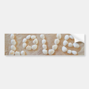 Autocollant De Voiture Love Heart Sea Shell Beach Hearts Seashells été