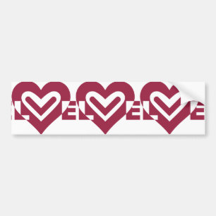 Autocollant De Voiture Love in Wine Purple
