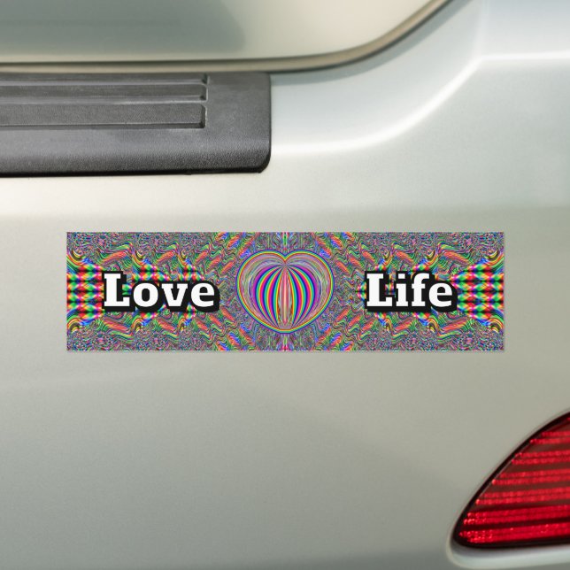 Autocollant De Voiture Love Life (En voiture)