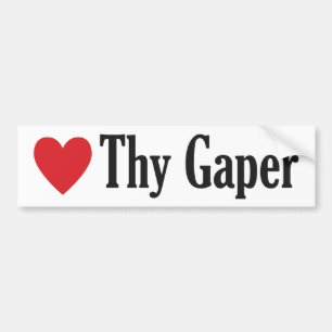 Autocollant De Voiture Love Thy Gaper bumper sticker
