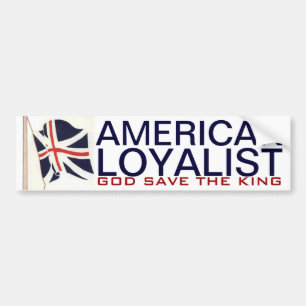 AUTOCOLLANT DE VOITURE LOYALISTE AMÉRICAIN