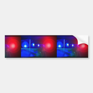 Autocollant De Voiture lumières rouges et bleues de police