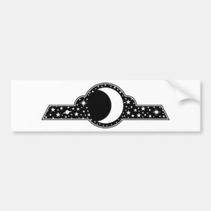 Autocollant De Voiture Lune et étoiles