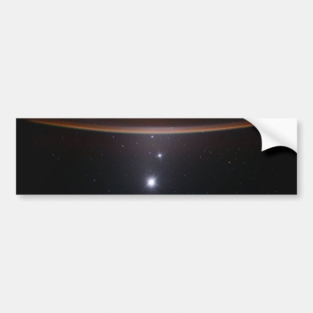 Autocollant De Voiture Lune, Vénus, Jupiter et Terre (ISS) (NASA) (Espace (Devant)