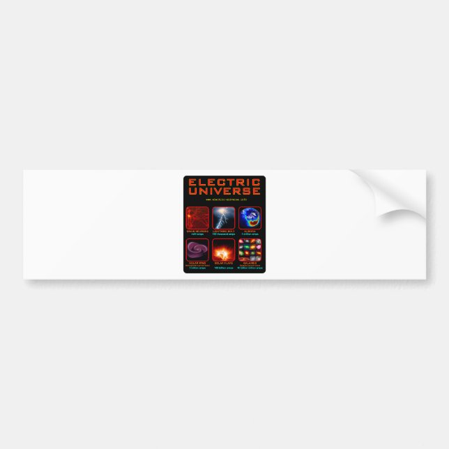 Autocollant De Voiture L'univers électrique (Devant)