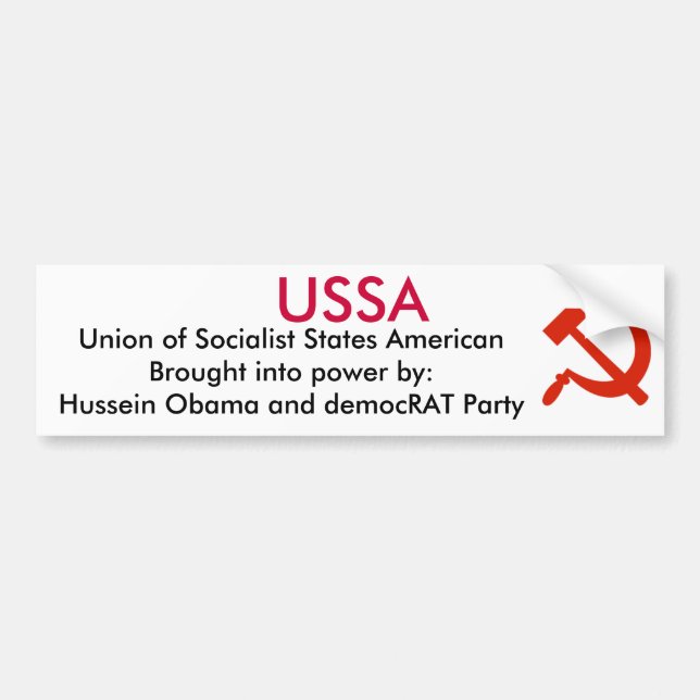 Autocollant De Voiture L'URSS - l'Obama (Devant)