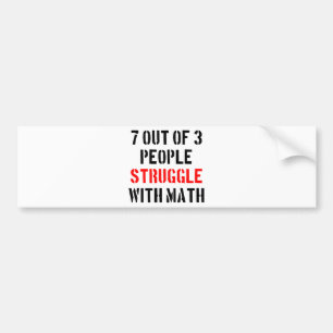 Autocollant De Voiture Lutte mathématique