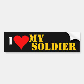 Autocollant De Voiture luv mon soldat