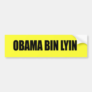 Autocollant De Voiture Lyin de poubelle d'Obama