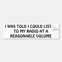 Ma radio à un volume raisonnable
