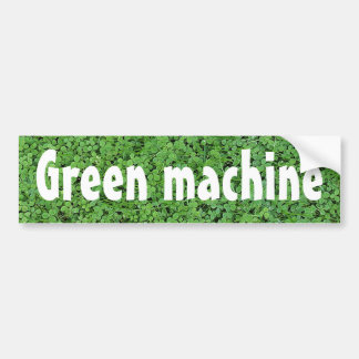 Autocollant De Voiture Machine verte actionnée par biodiesel