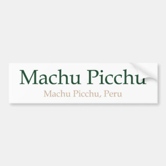 Autocollant De Voiture Machu Picchu, PeruMachu Picchu