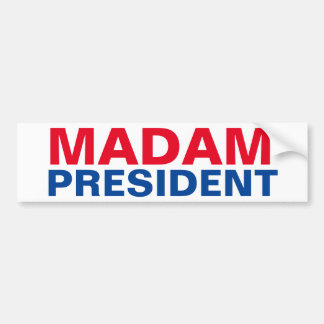 AUTOCOLLANT DE VOITURE MADAME LE PRÉSIDENT