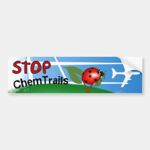 Autocollant De Voiture Madame plate Bug Leaf de Chemtrails d'aérosol