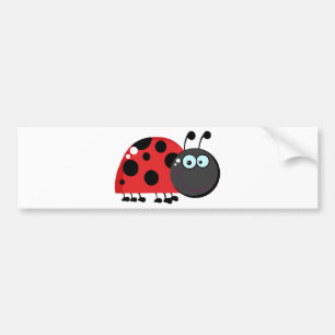 Autocollant De Voiture Madame rouge intelligente Bug