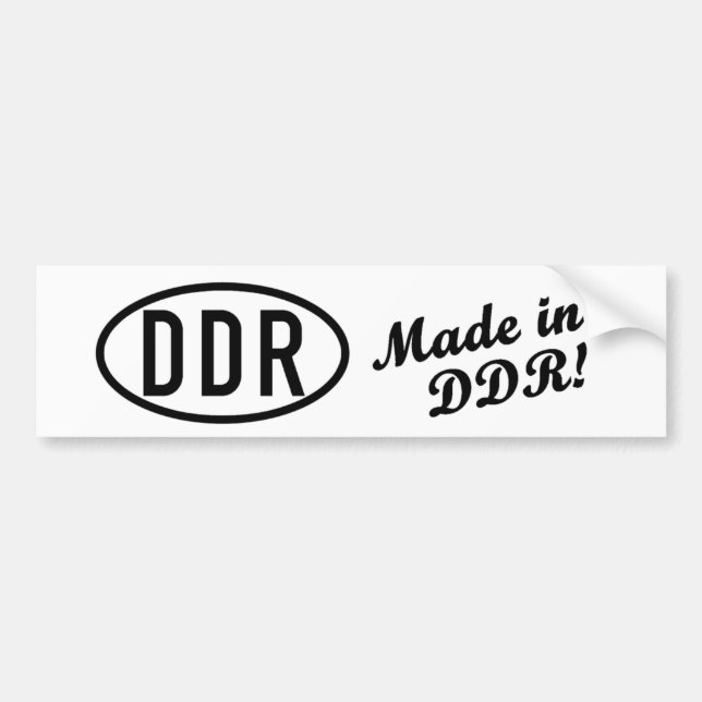 Autocollant De Voiture Made en RDA (Devant)