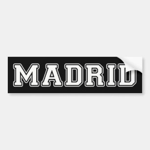 Autocollant De Voiture Madrid Espagne